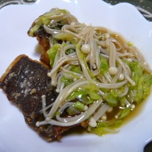 カレイの唐揚げ　野菜あんかけ